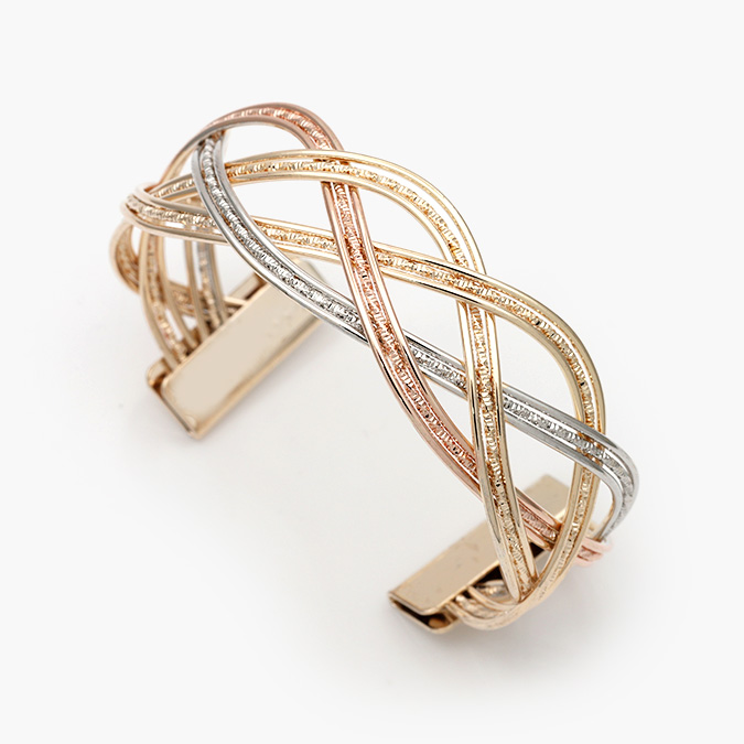 CP5076 Brazalete Florentino Chapa de oro 5076 - Image 1