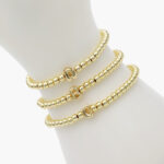 Pulso Elástico Chapa de Oro Iniciales