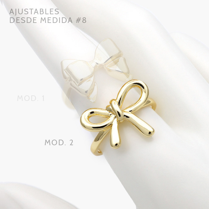 CTB1043-1 Anillo Moños Chapa de oro 1043 - Image 1