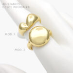 Anillo Chunky Chapa de oro 1053