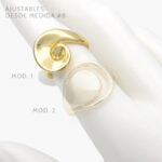 Anillo Chunky Chapa de oro 1057