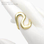 Anillo Chunky Chapa de oro 1059