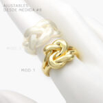 Anillo Chunky Chapa de oro 1063