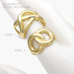 Anillo Chunky Chapa de oro 1065