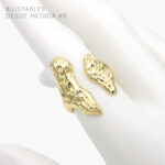 Anillo Chunky Chapa de oro 1079