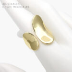 Anillo Chunky Chapa de oro 1085