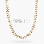 Cadena 5.5mm. Chapa de Oro 112 - 45cm.
