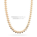 Cadena 6.5mm. Chapa de Oro 116