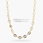 Cadena 5.5mm. Chapa de Oro 118