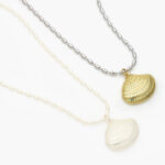 Collar Concha de Mar Chapa de oro 0574