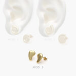 Broqueles Caracol Chapa de Oro 399