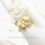 Anillo Chunky Chapa de oro 1045