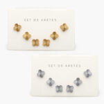 Aretes Flores Acero Inoxidable 46