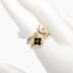 Anillo Flores Madre Perla Acero Inoxidable 426