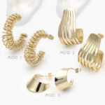 Aretes Chapa de Oro 570