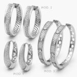 Arracadas Chapa de Rodio 830