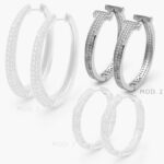 Arracadas Chapa de Rodio 832