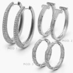 Arracadas Chapa de Rodio 832