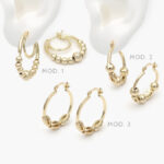 Arracadas Chapa de Oro 839