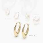 Arracadas Chapa de Oro 844