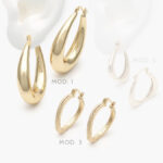 Arracadas Chapa de Oro 850