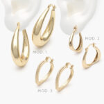 Arracadas Chapa de Oro 850