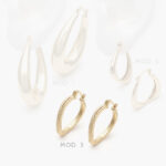 Arracadas Chapa de Oro 850