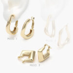 Arracadas Chapa de Oro 849