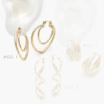 Arracadas Chapa de Oro 842