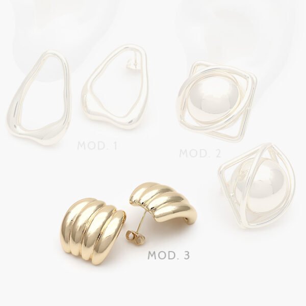 Aretes Chapa de Oro 573 - Image 1