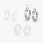 Arracadas Chapa de Rodio 826