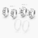 Arracadas Chapa de Rodio 825