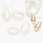 Arracadas Chapa de Oro 852