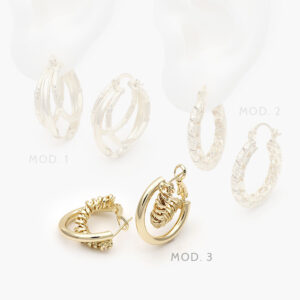 Arracadas Chapa de Oro 843