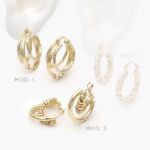 Arracadas Chapa de Oro 843