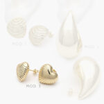 Aretes Chapa de Oro 574