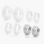 Arracadas Chapa de Rodio 828