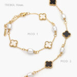 Pulsos Acero Inoxidable Flor Perla 609