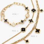 Pulso Flores Trébol Acero Inoixdable 616