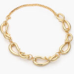 Collar Chunky Chapa de Oro 446-2