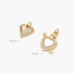 Mini Dije Corazón Chapa de Oro