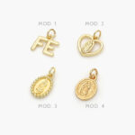 Mini Dije Religioso Chapa de Oro