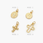 Mini Dije Religioso Chapa de Oro