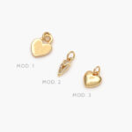 Mini Dije Corazón Chapa de Oro