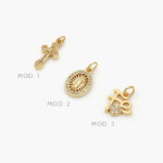 Mini Dije Religioso Chapa de Oro