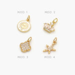 Mini Dije Naturaleza Chapa de Oro