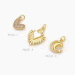 Mini Dije Corazón Chapa de Oro