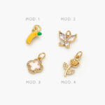 Mini Dije Naturaleza Chapa de Oro