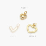 Mini Dije Corazón Chapa de Oro