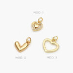 Mini Dije Corazón Chapa de Oro